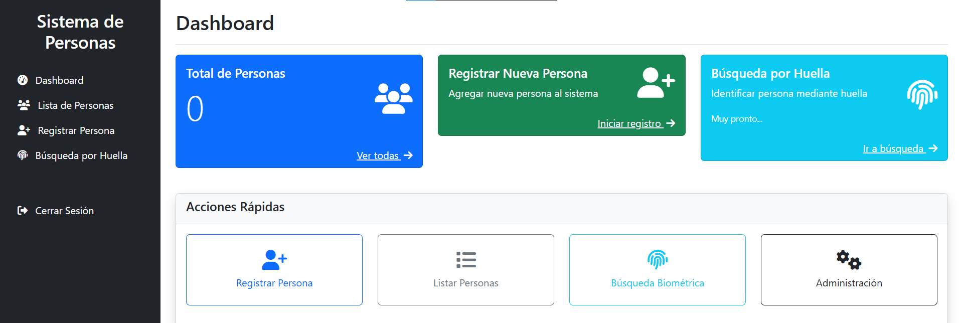 API REST Fingerprint System